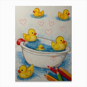 Rubber Ducks 6 Canvas Print