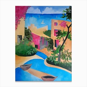 Mediterranean Village Canvas Print