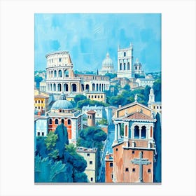 Rome Cityscape 3 Canvas Print