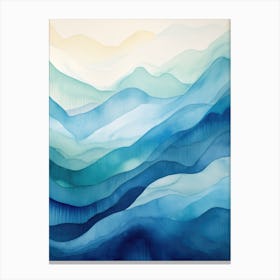 Blue Waves Canvas Print