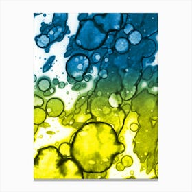 Abstract Blue Yellow Ukraine Canvas Print