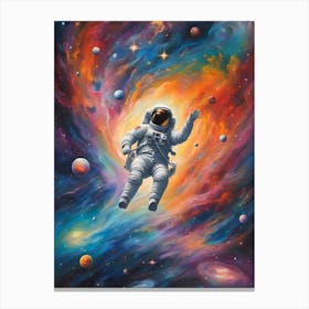 Spaceman In Space Canvas Print