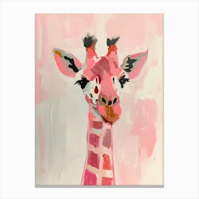 Pink Giraffe 1 Canvas Print