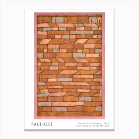 Paul Klee Brick Wall Canvas Print