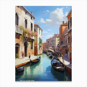 Venice Canal.3 1 Canvas Print