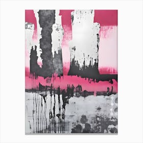 Pink City Abstract Canvas Print