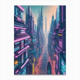 Futuristic City 6 Canvas Print