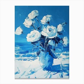 Blue Roses 9 Canvas Print