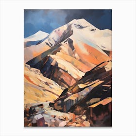 Toubkal Morocco 1 Mountain Painting Canvas Print