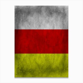 North Ossetia Flag Texture Canvas Print