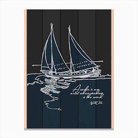 Love of Sailing Sign Canvas Print