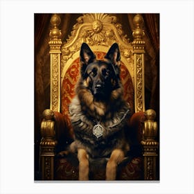 German Shepherd Baroque 1 Canvas Print