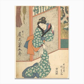 Print 14 By Utagawa Kunisada Canvas Print