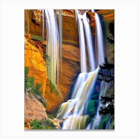 Calf Creek Falls, United States Nat Viga Style Canvas Print