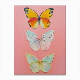 Three Butterflies Canvas Print