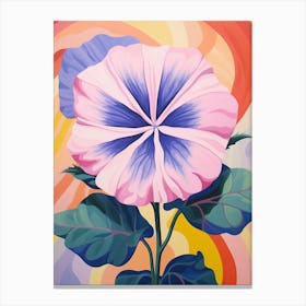 Petunia 1 Hilma Af Klint Inspired Pastel Flower Painting Canvas Print