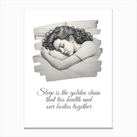 Sleep Canvas Print