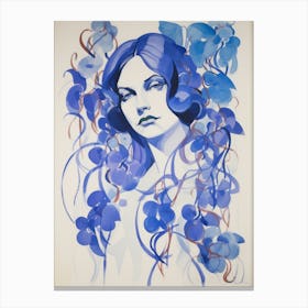 'Blue Orchid' Canvas Print