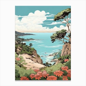 Okinawa Islands In Okinawa, Ukiyo E Drawing 2 Canvas Print