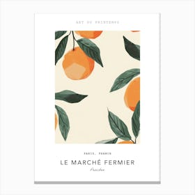 Peaches Le Marche Fermier Poster 1 Canvas Print
