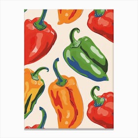 Mixed Pepper Pattern 1 Canvas Print