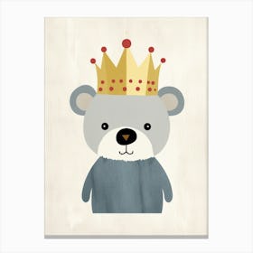 Little Koala 4 Wearing A Crown Canvas Print