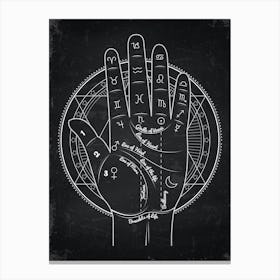 Tarot Card Hand - Astrology poster Canvas Print