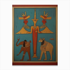 Egyptian Gods 1 Canvas Print