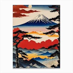 Japanese Fuji Painting Leinwandbild