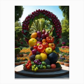 Fruit Sculpture Canvas Print