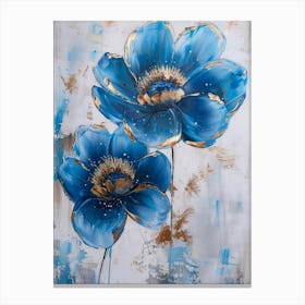 Blue Flowers 81 Canvas Print