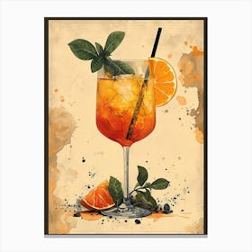 Aperol Spritz Art Print 397 Canvas Print