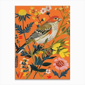 Spring Birds Finch 1 Canvas Print