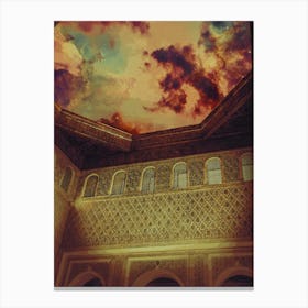Palace Interior Afternoon Sky Canvas Print