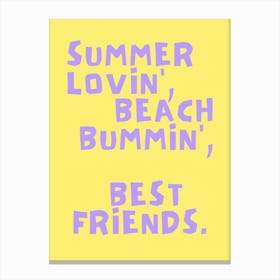 Summer lovin´ yellow Canvas Print