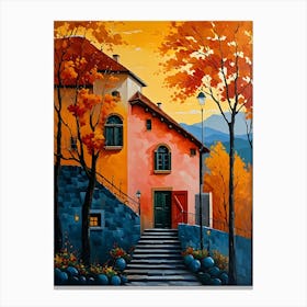 House In Autumn Canvas Print