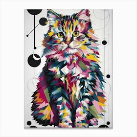 Colorful Cat 3 Canvas Print