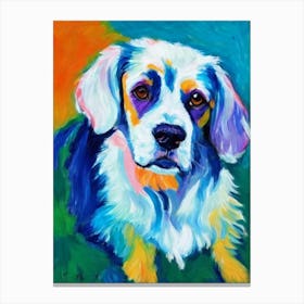 English Setter 3 Fauvist Style dog Canvas Print