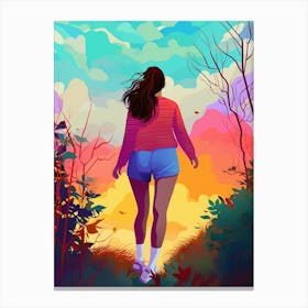 Body Positive Run Free  Canvas Print