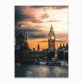 Big Ben At Sunset 2 Canvas Print