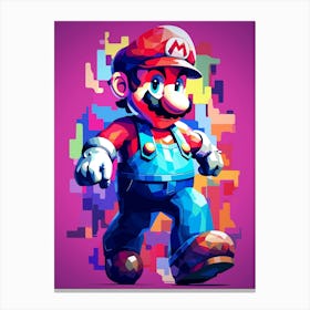 Mario Bros Pixel Art 1 Canvas Print