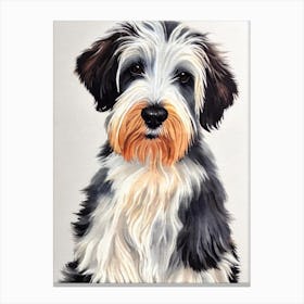 Sealyham Terrier Watercolour dog Canvas Print