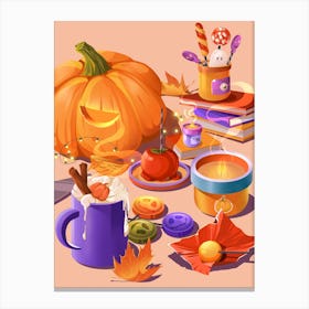 Halloween Pumpkins Canvas Print