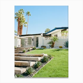 Palm Springs Architecture IV on Film Canvas Print