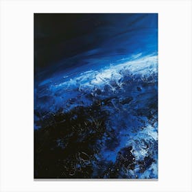 Earth In Blue Canvas Print