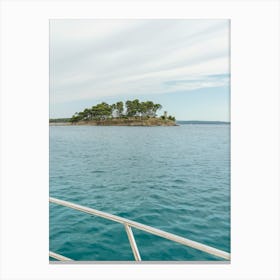 Rab Island By Boat - Travel Photo Art - Croatia Photography - Seascape Photograph 1 Canvas Print