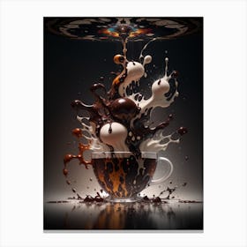 Coffee Splash Canvas Print