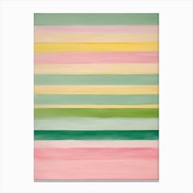 Pastel stripes Canvas Print