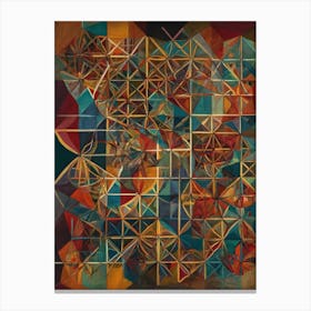 Abstract Geometric Painting Canvas Print