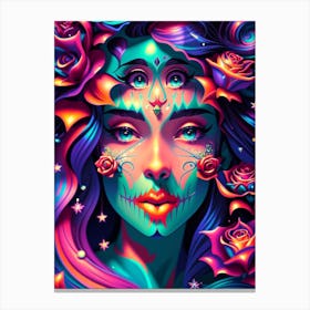 Day Of The Dead Girl 1 Canvas Print